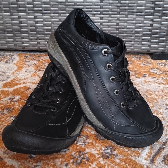 KEEN Presidio II Black Leather Sneaker Shoe - Picture 11 of 12
